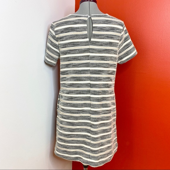 Ann Taylor Textured Stripe Knit Shift Dress - Picture 8 of 8